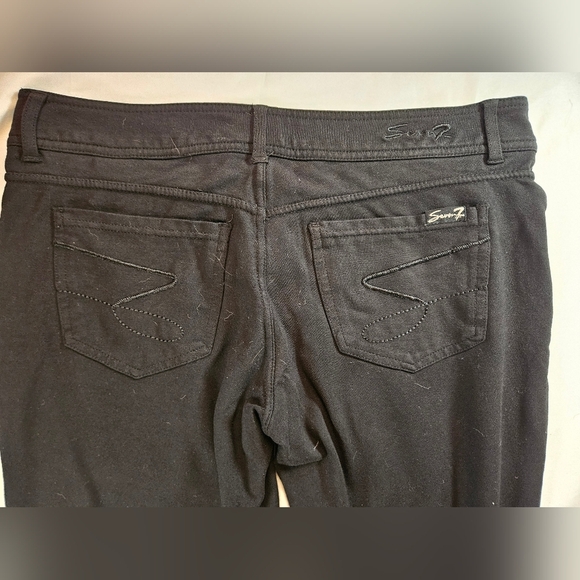Seven7 Womens Black Cropped Skinny 4 Pocket Pants Size 8 - Picture 12 of 12